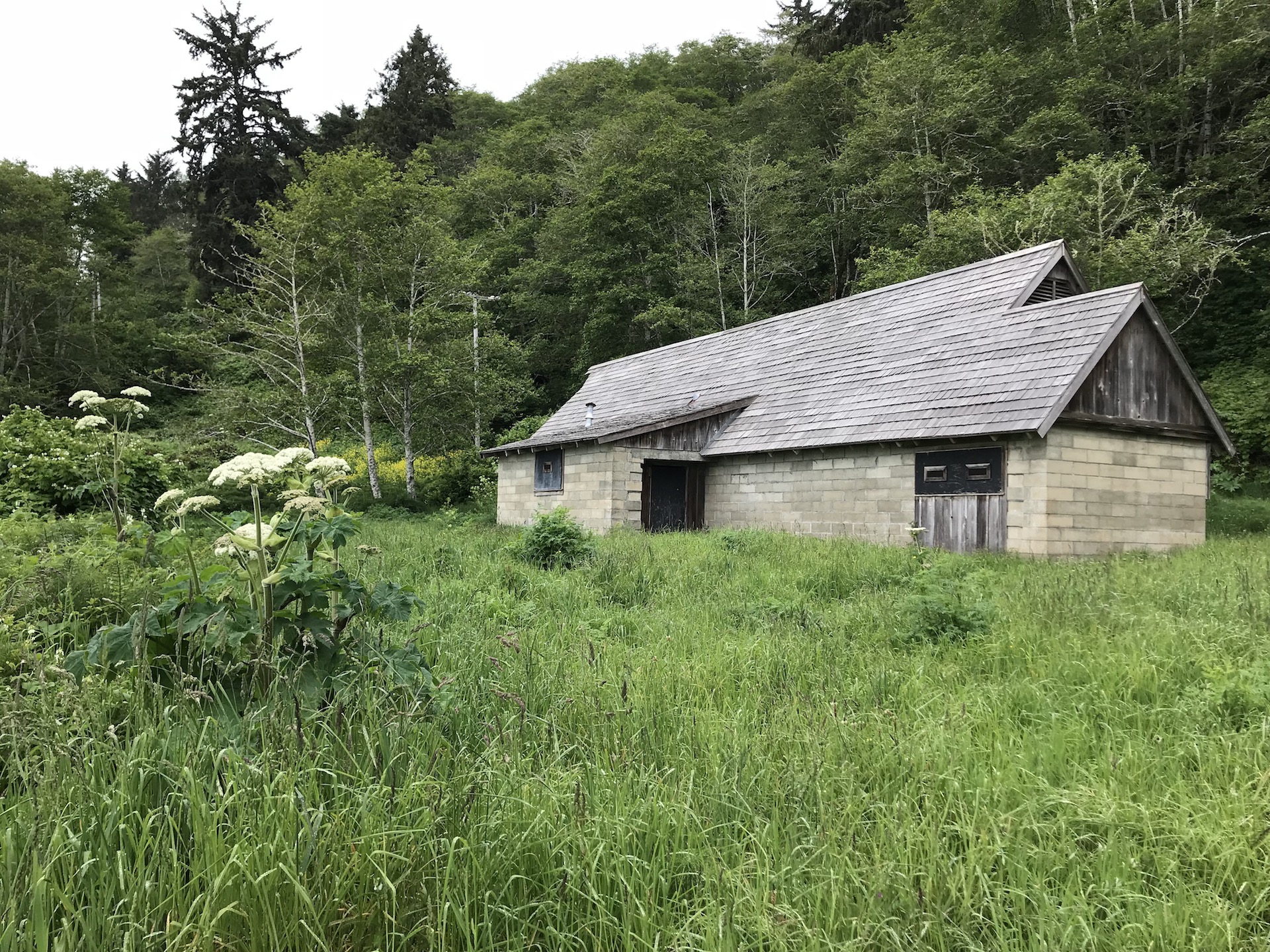 An old WWII bunker disguised to look like a coastal farmhouse